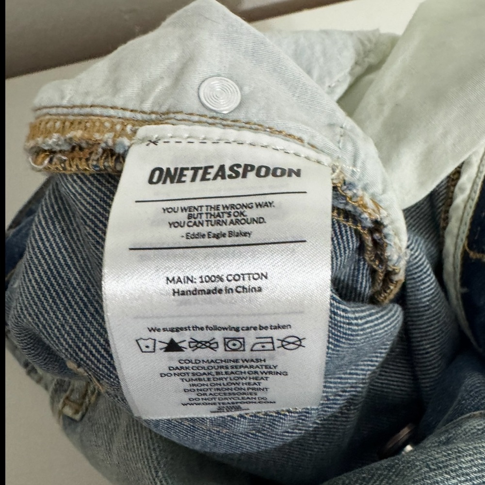 One teaspoon Saints Low Waist Boyfriend Denim Jeans Size 30 NWT - Picture 10 of 15